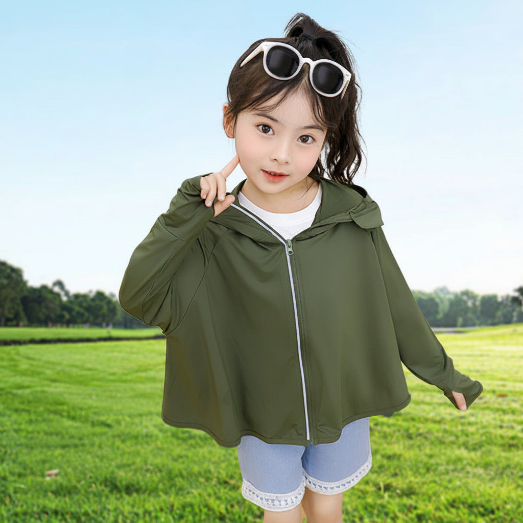 Damen leichte UV-Schutzjacke mit Kapuze EB