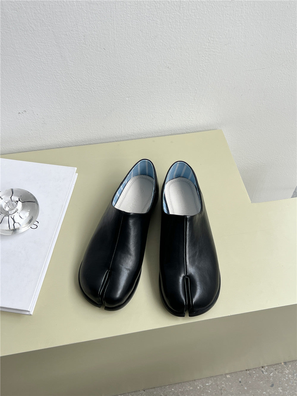 Damen Bequeme Lederpantoletten EB