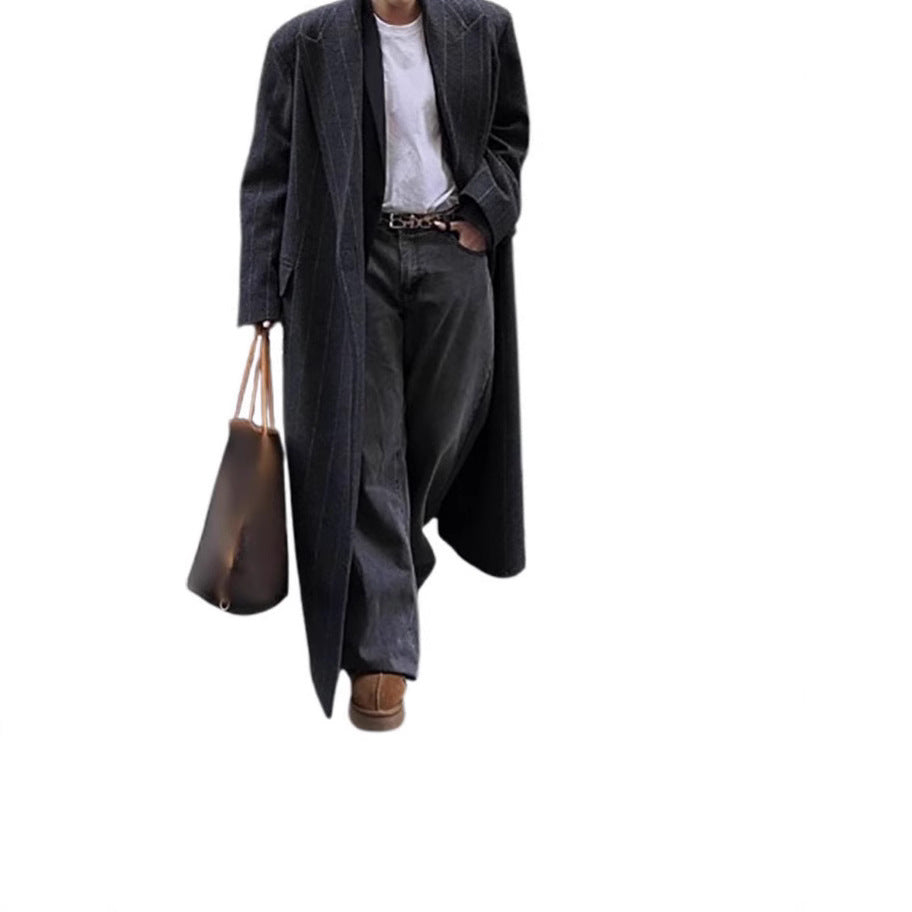 Damen eleganter lang geschnittener Blazer EB