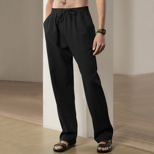 Herren Bequeme Sommerfreizeithose mit elastischem Bund EB