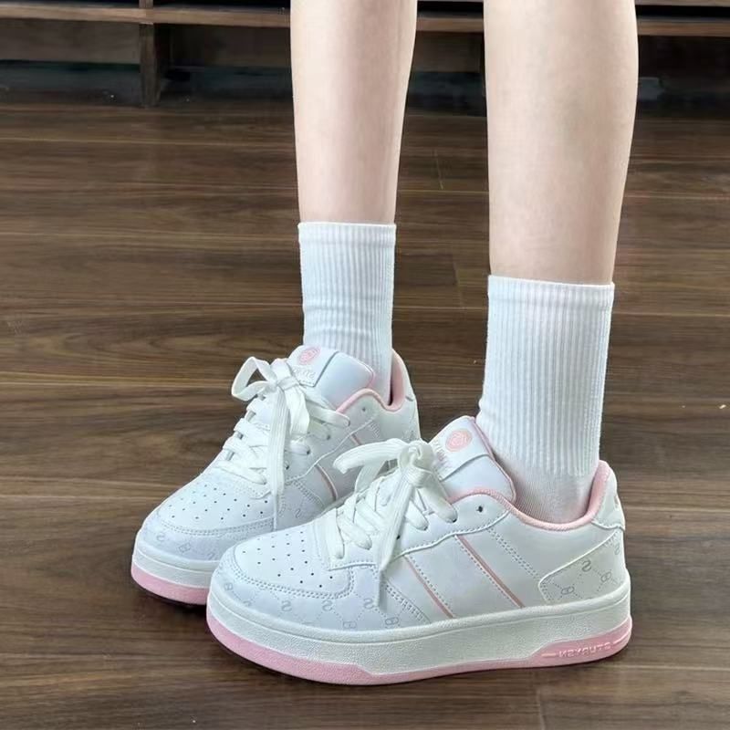Damen Sportliche Sneakers mit dickem Komfort-Fußbett und atmungsaktiver Oberflächenstruktur EB