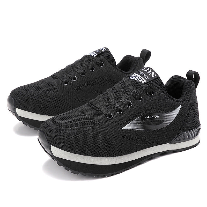 Damen Sportliche Sneakers mit atmungsaktivem Strick-Obermaterial EB