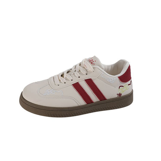Damen Modische Sneaker mit verspielten Applikationen EB