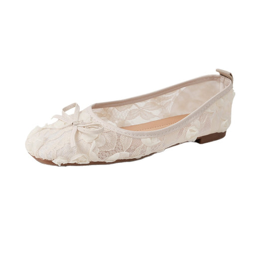 Damen Elegante Spitzenschuhe mit floraler Applikation und komfortablem Innenfutter EB