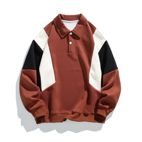 Damen modischer Polo-Pullover mit angesagten Farbkontrasten EB