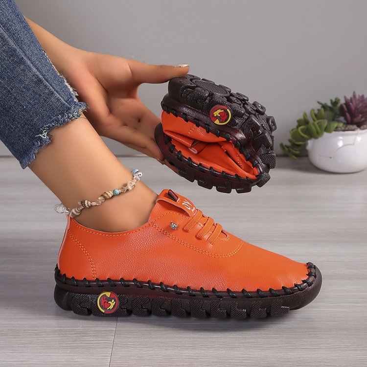 Damen  leichte Alltags-Slipper-Sneaker mit verdeckter Schnürung, elastischem Einstieg und griffiger Trailsohle EB