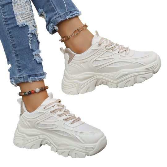 Damen Chunky Sneakers mit dämpfender Sohle und atmungsaktivem Obermaterial EB
