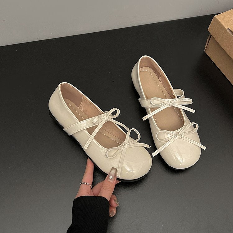 Damen Ballerinas mit modischem Schleifenakzent und bequemer Innensohle EB