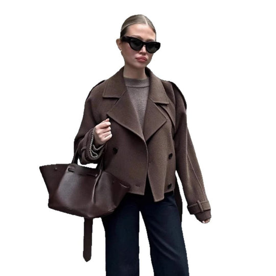 Damen Elegante und lässige Wolljacke EB