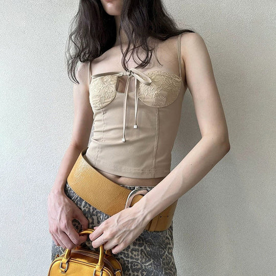 Damen Sculpting-Bustier-Top mit Spitzen-Cups und taillierter Form EB