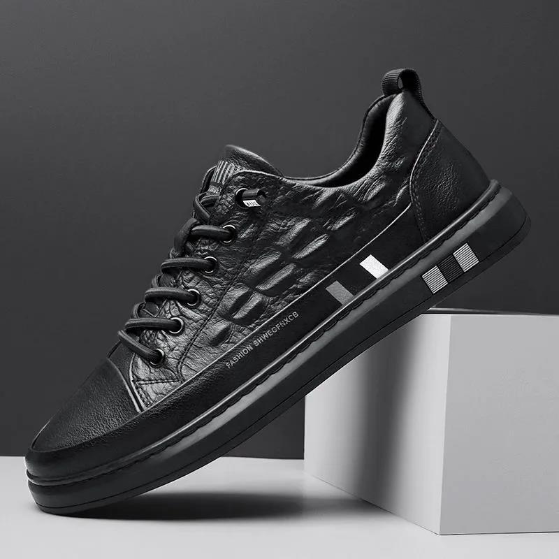 Damen Modische Sneakers mit edlem Schlangenmuster und strapazierfähiger Laufsohle EB