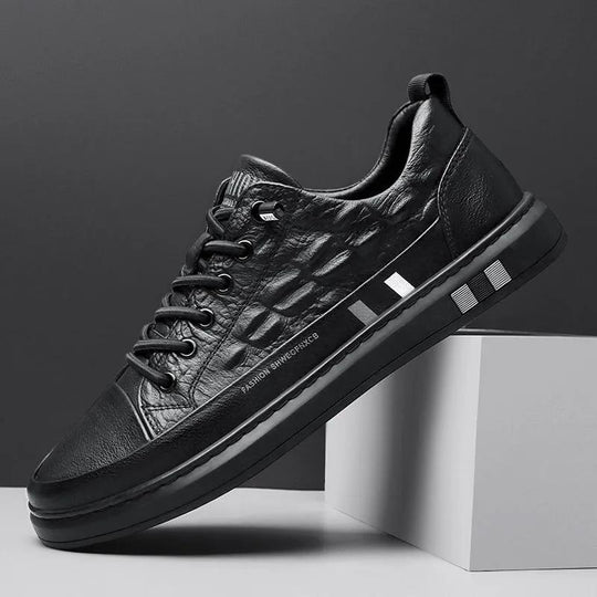Damen Modische Sneakers mit edlem Schlangenmuster und strapazierfähiger Laufsohle EB