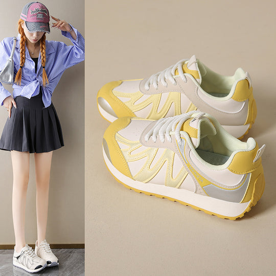 Damen Sportliche Sneakers mit atmungsaktiver Mesh-Oberfläche und dämpfendem Sohlenprofil EB