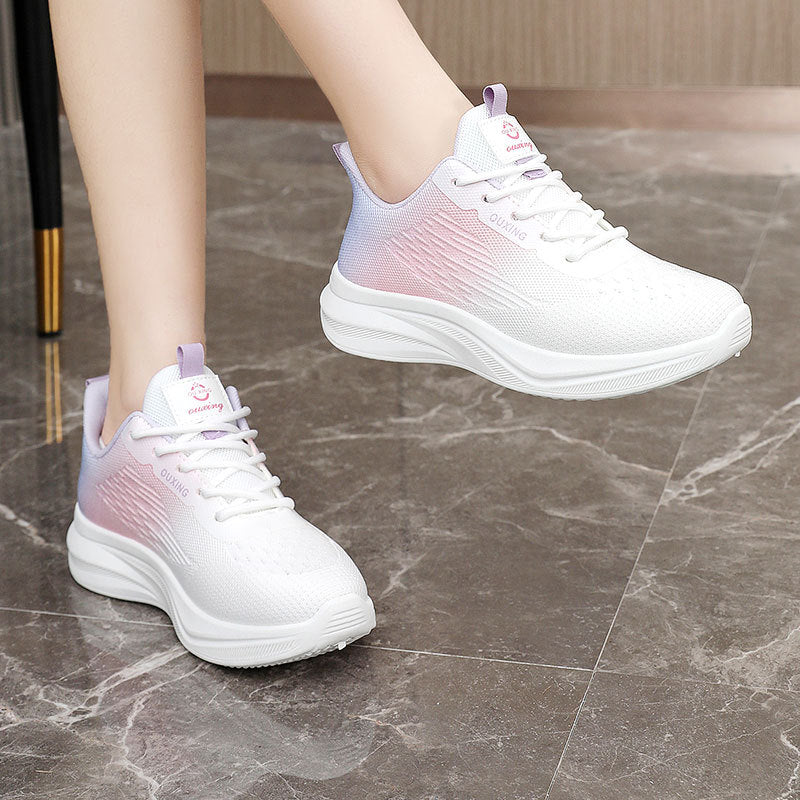 Damen Sportliche Sneakers mit atmungsaktiver Obermaterialstruktur und dämpfendem Laufprofil EB