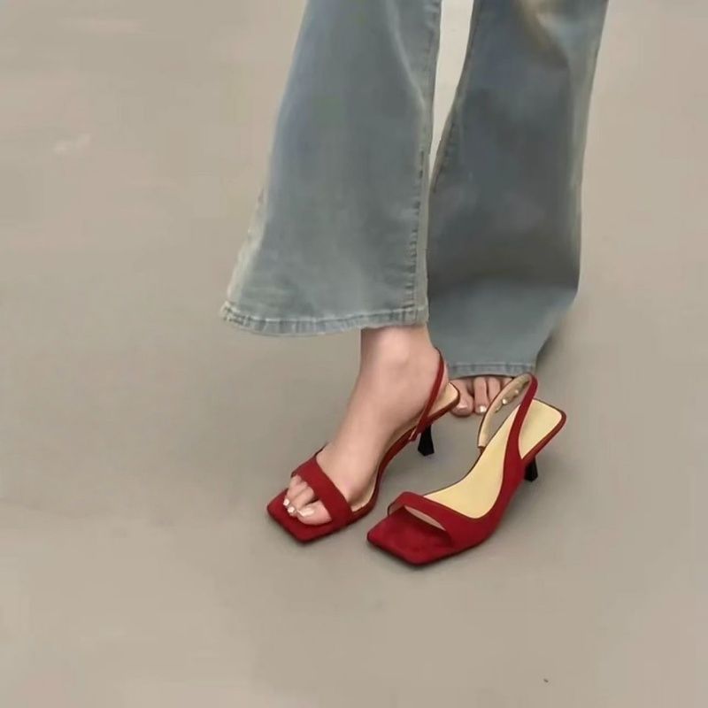Damen Slingback Sandalen mit Punktmuster EB