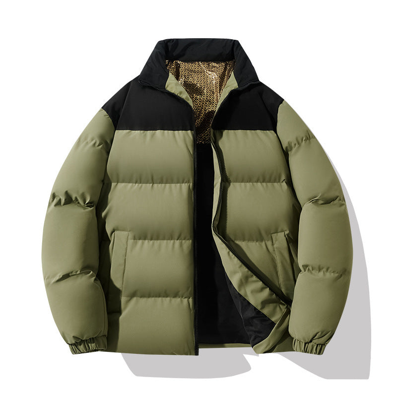 Herren isolierte Steppjacke mit hohem Kragen und praktischen Taschen EB