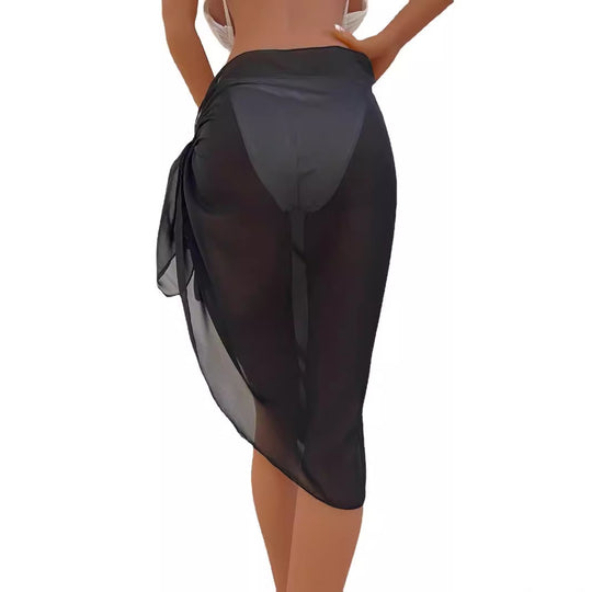 Damen eleganter beachy Sarong mit Binde-Detail EB