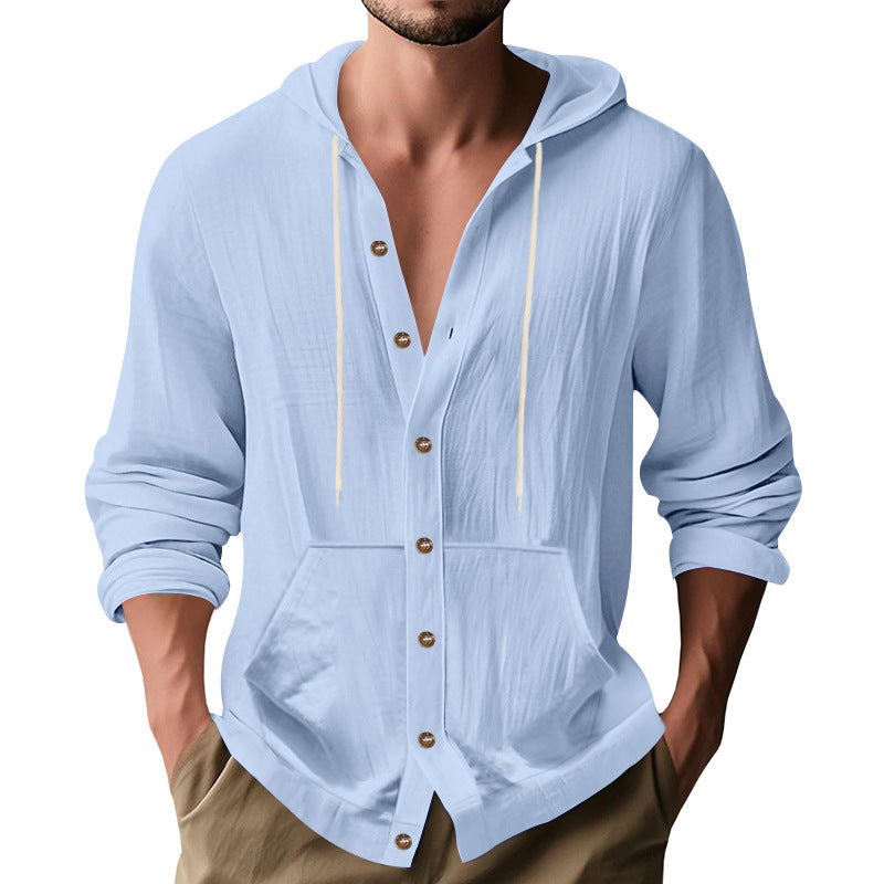 Herren lässige Sommerjacke mit Kapuze EB