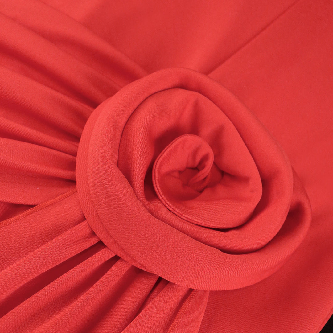 Damen figurbetontes Kleid mit asymmetrischem Drapierungsdetail EB