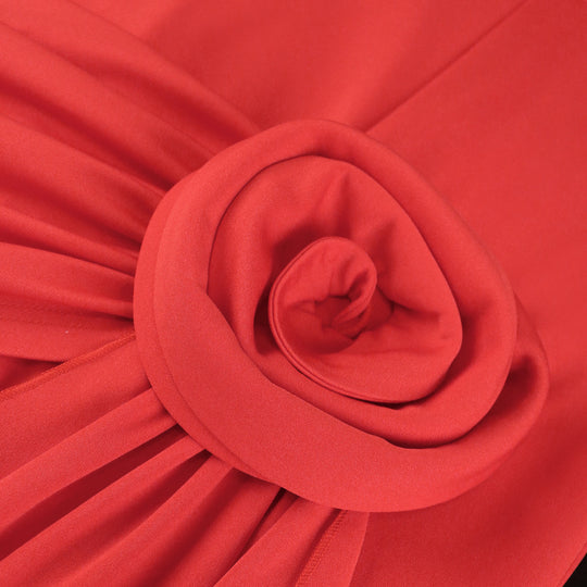 Damen figurbetontes Kleid mit asymmetrischem Drapierungsdetail EB