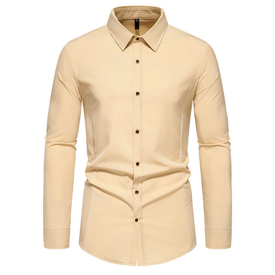 Herren modisches Langarmhemd mit elegantem Schnitt EB