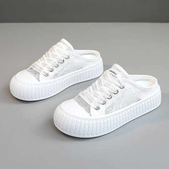 Damen Sneaker mit atmungsaktiver Obermaterialstruktur und elastischem Futter EB