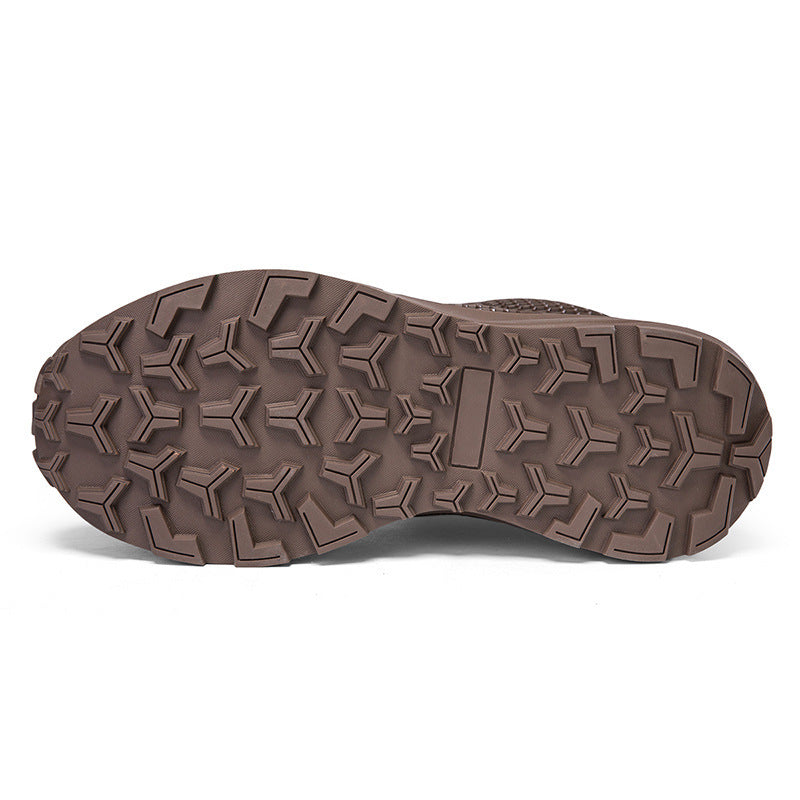 Damen robuste Outdoor-Schnürstiefel mit rutschfester Sohle und atmungsaktivem Obermaterial EB
