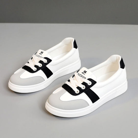 Damen Modische Sneakers mit Metallic-Akzenten und Komfortsohle EB