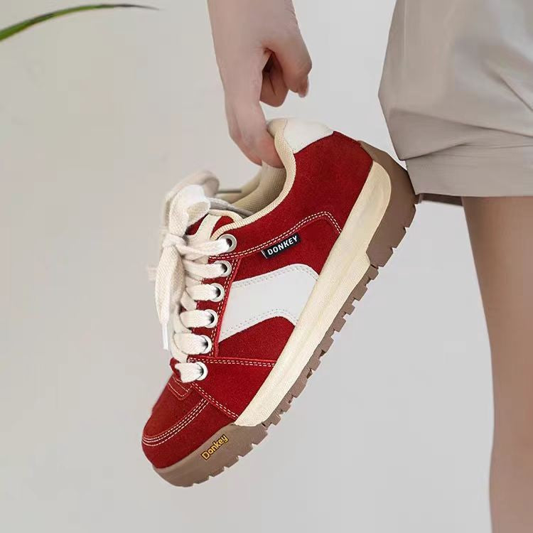 Damen Sportliche Sneakers mit weichem Wildleder-Obermaterial EB