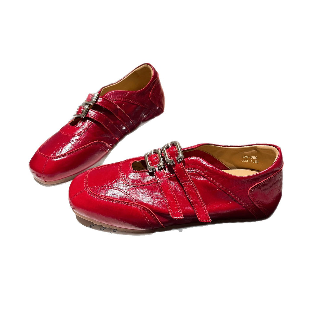 Damen modische und schicke Schnürschuhe mit Glanzdetails EB