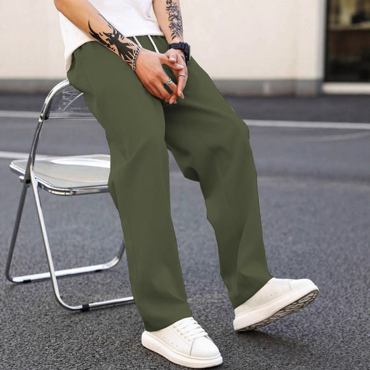 Herren modische Freizeithose mit weiter Passform und elastischem Bund EB