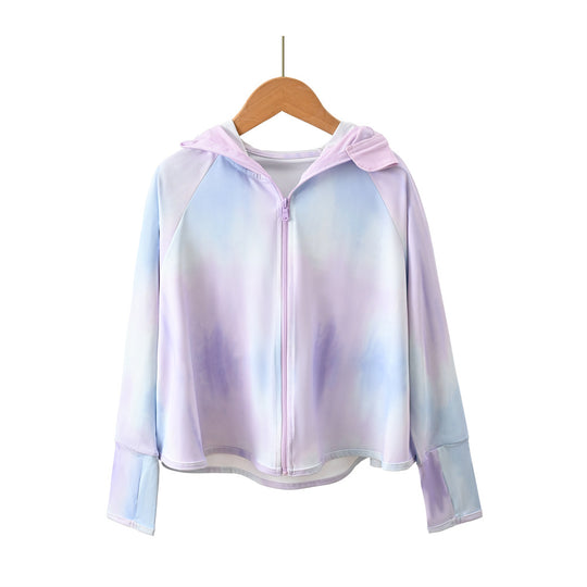 Damen atmungsaktive und wasserabweisende Sportjacke mit Kapuze EB