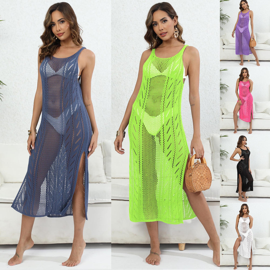 Damen luftiger Mesh-Strandüberwurf EB