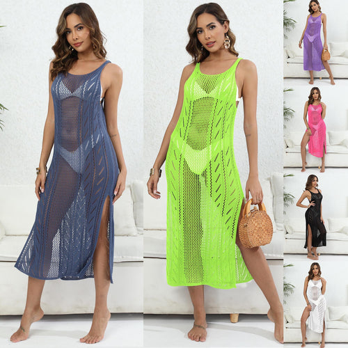 Damen luftiger Mesh-Strandüberwurf EB
