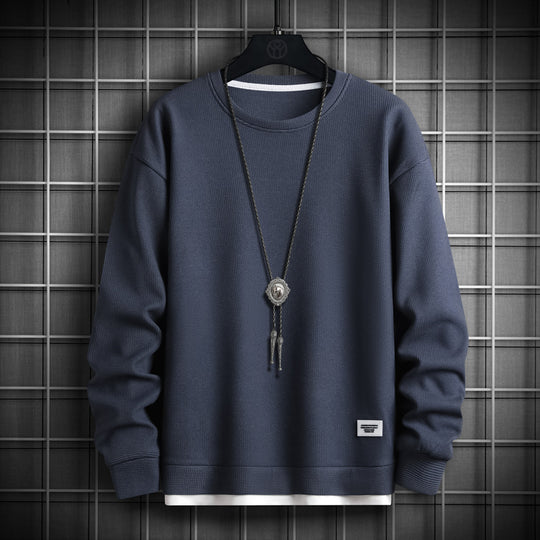 Herren lässiger Sweatshirt mit strukturiertem Stoff und modernem Schnitt EB