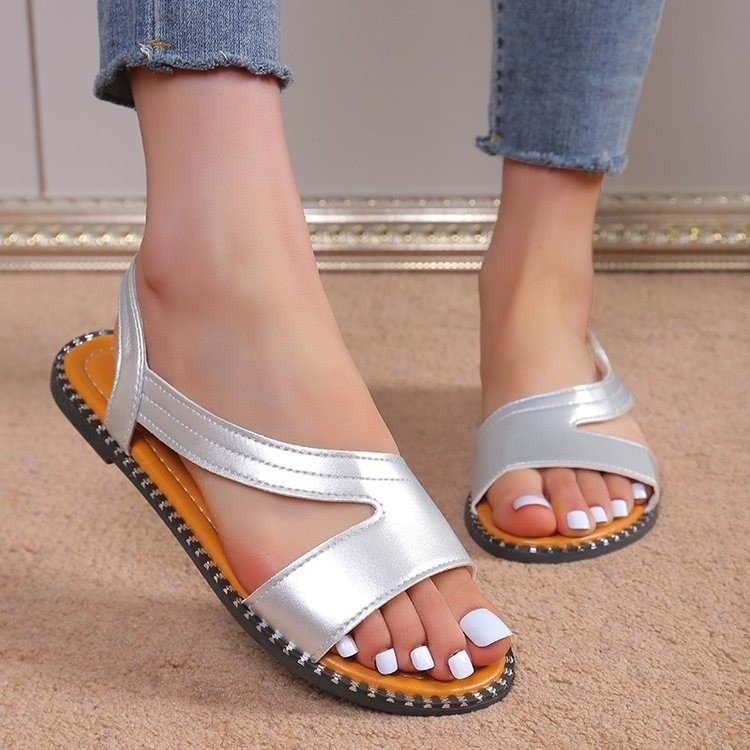 Damen bequeme Riemen-Sandalen mit ergonomischem Fußbett EB