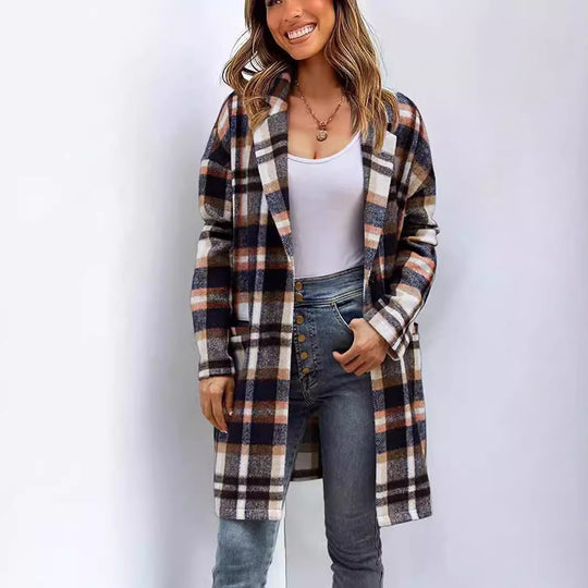 Damen Oversized Karottenjacke im lässigen Business-Look EB