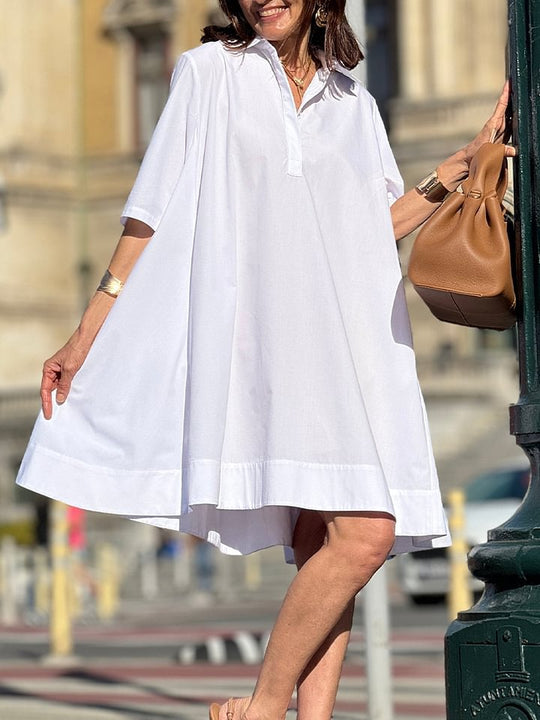 Damen Hemdblusenkleid in A-Linie von EB