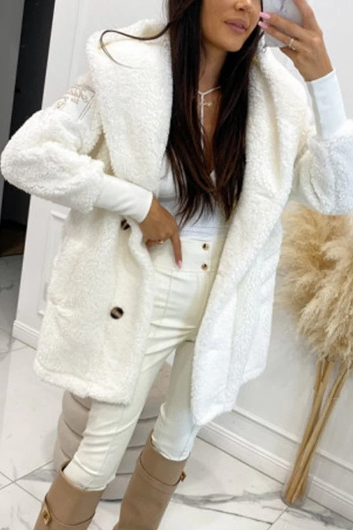 Damen Oversized Teddyjacke EB