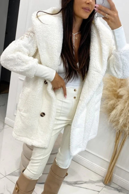 Damen Oversized Teddyjacke EB