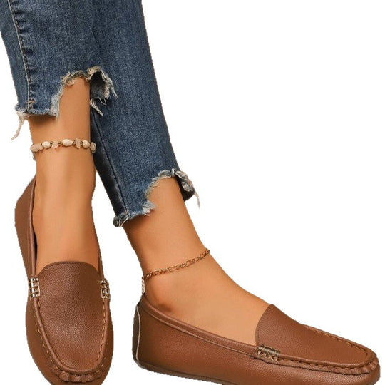 Damen Mokassins mit hochwertigem Obermaterial aus Leder und bequemer Innensohle EB