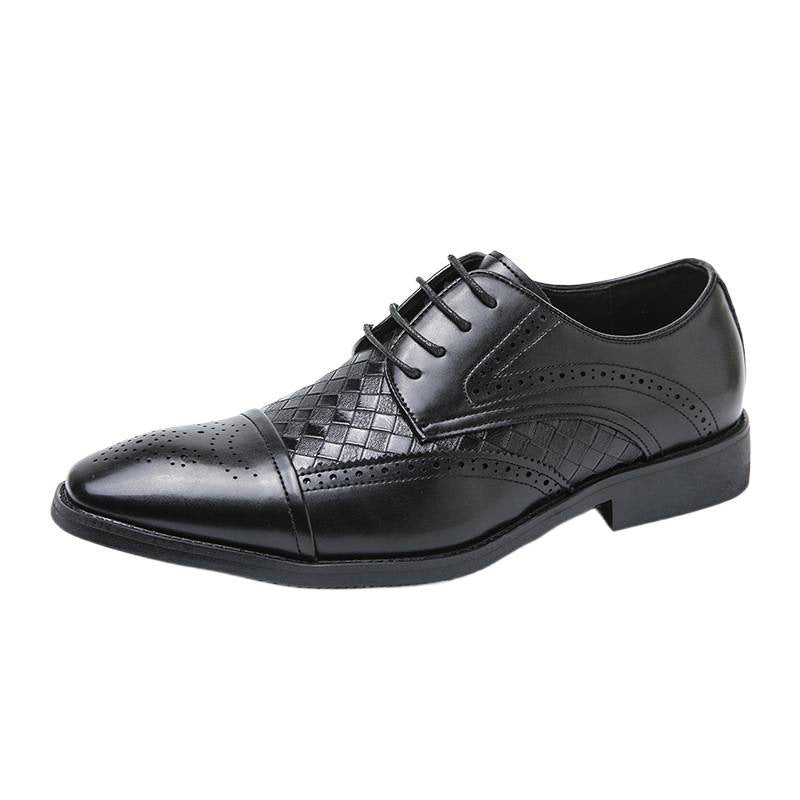Damen Elegante Lederschuhe mit strukturiertem Obermaterial und klassischem Design EB