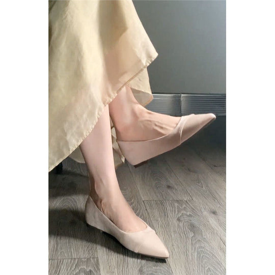 Damen elegante Slingback-Mules mit spitz zulaufendem Design EB