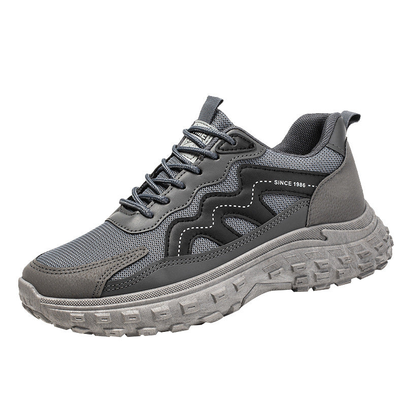 Damen Sportliche Trekking-Sneaker mit rutschfester Sohle und atmungsaktivem Mesh-Obermaterial EB