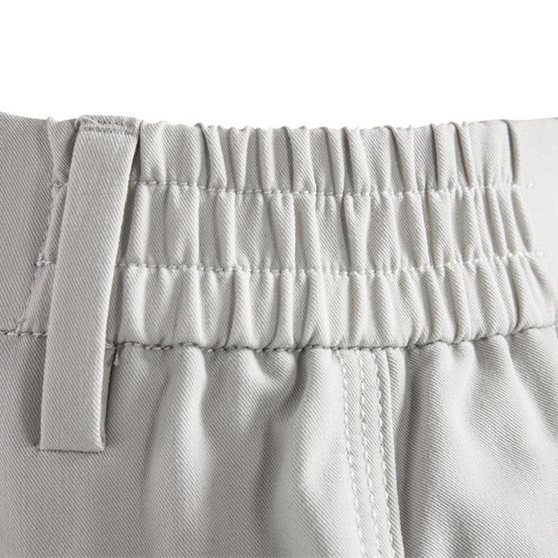 Herren nan gerade geschnittene Komfort-Chinohose mit elastischem Taillenbund EB