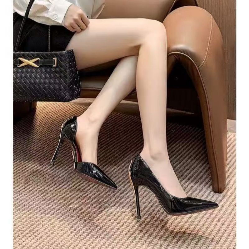Damen spitze High Heel Pumps mit verstellbarem Riemen EB