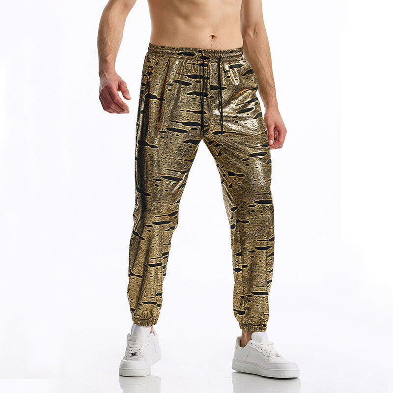 Herren Sportliche Jogginghose mit glänzendem Finish EB