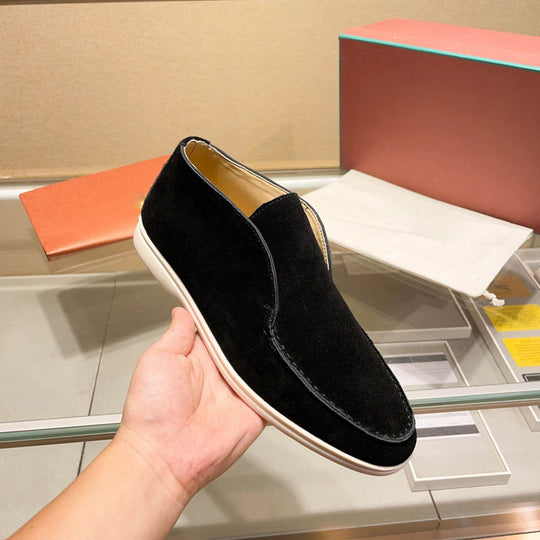 Damen Mokassin Slip-Ons aus hochwertigem Wildleder EB