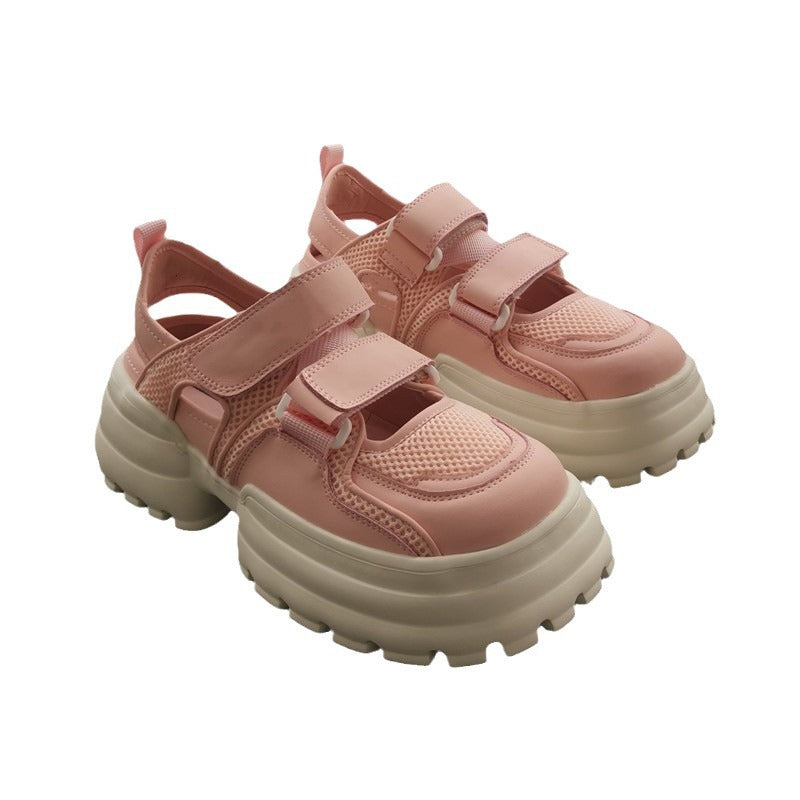 Damen Chunky-Sandalen mit verstellbarem Klettverschluss und rutschfester Sohle EB