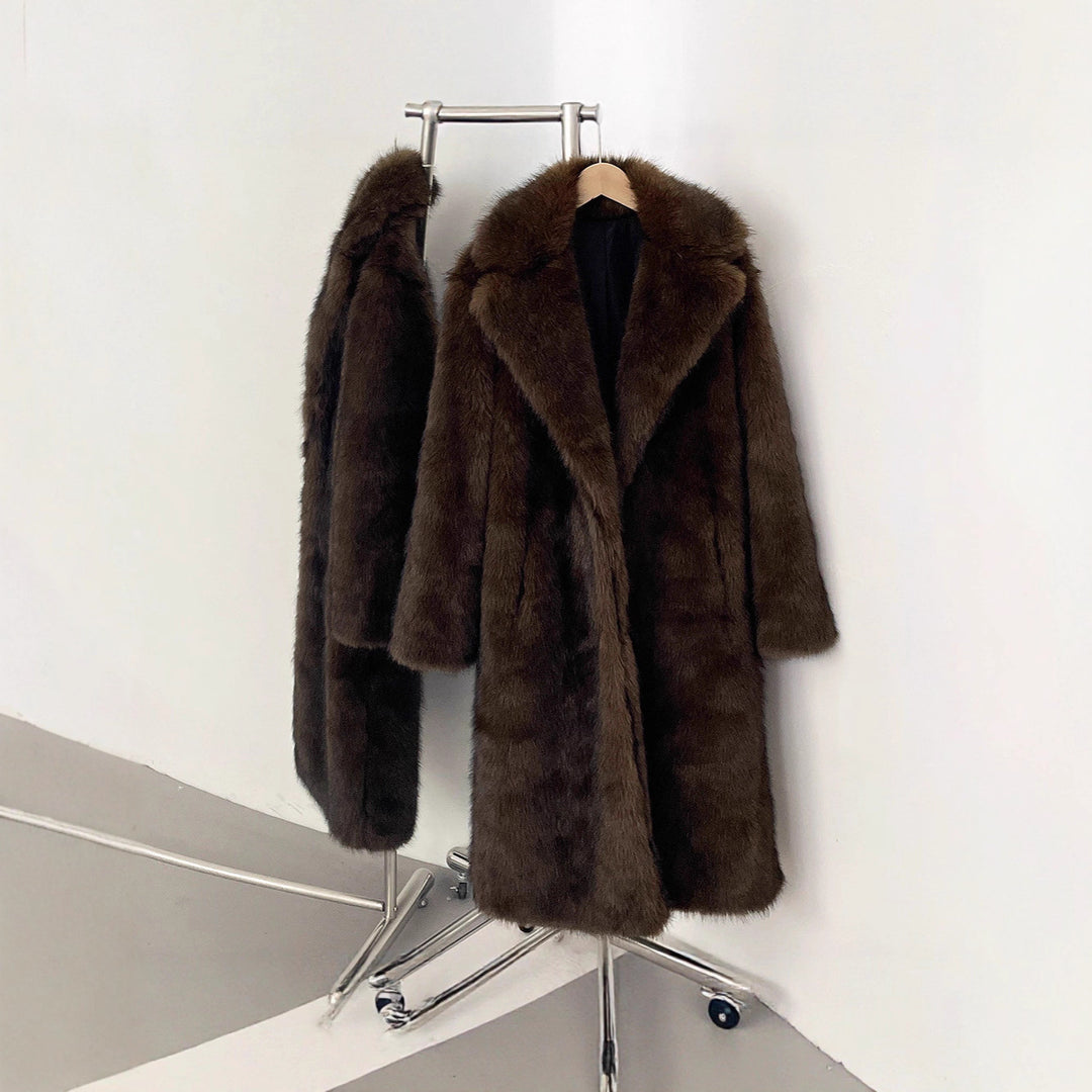Damen Langhaarmantel für elegante Anlässe EB